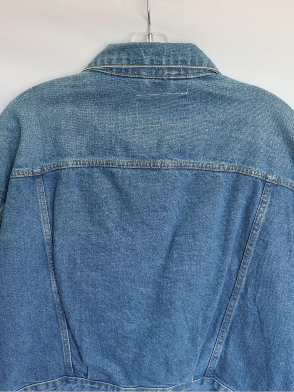 H&M 90s Denim Jacket NWT Women’s Small Blue Cropped Jean Jacket - Picture 9 of 10